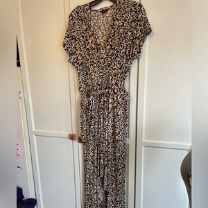 Imma 2X high low dress. Animal print.